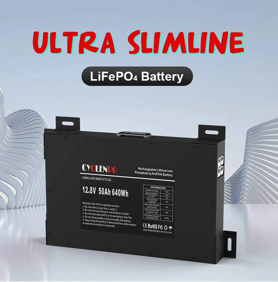 New 12v 50ah lifepo4  vehicle battery