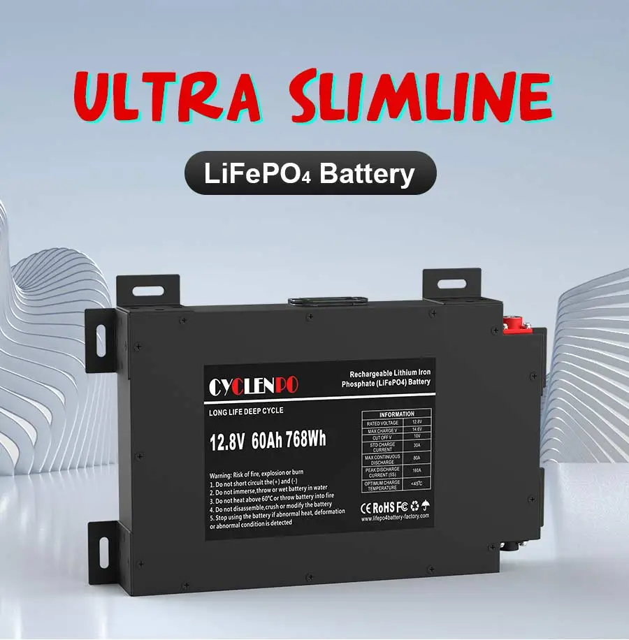 New 12v 60ah lifepo4 battery