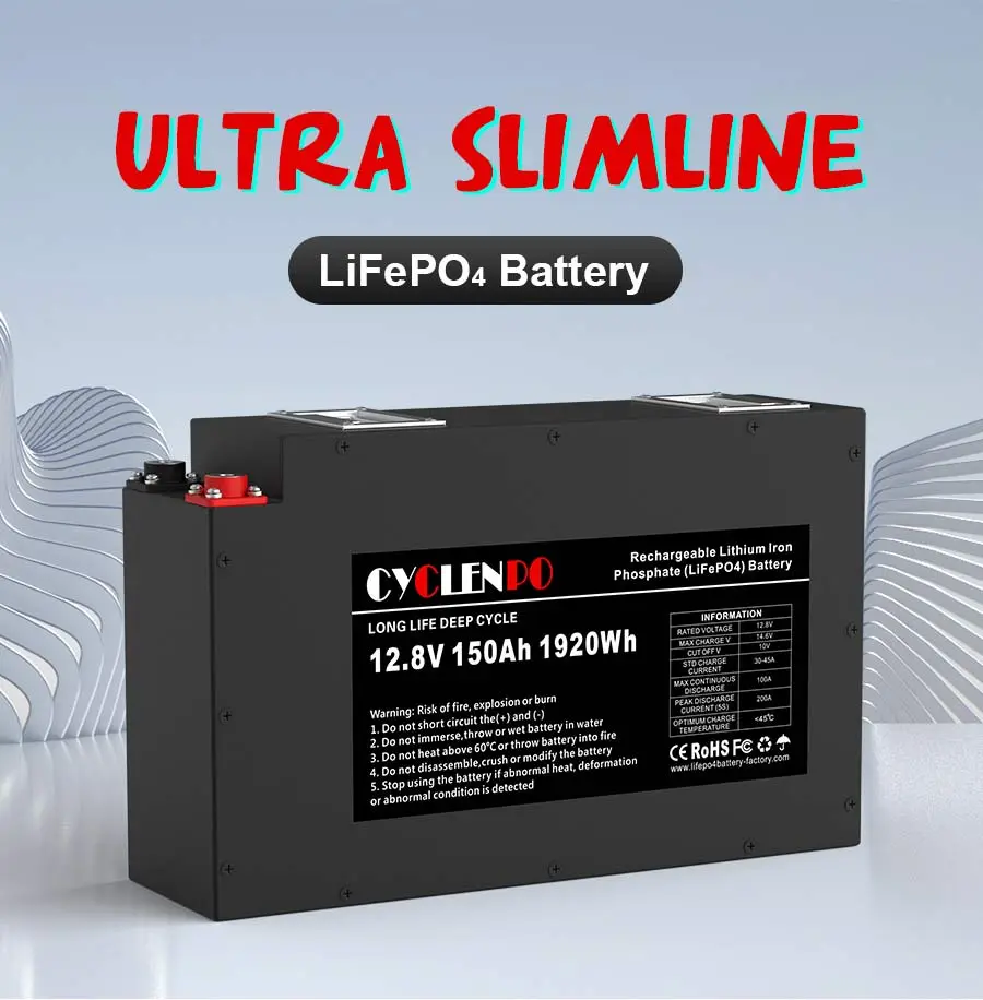New 12v 150ah lifepo4 battery
