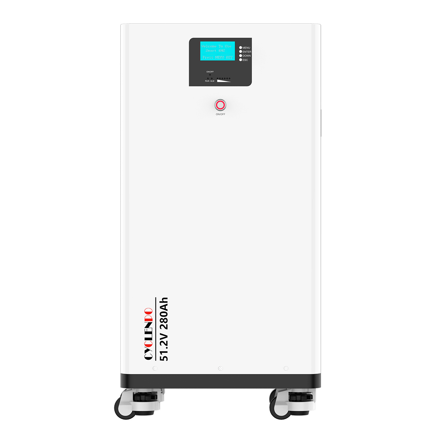 Cyclenpo 51.2v 280ah portable lifepo4 battery energy storage battery