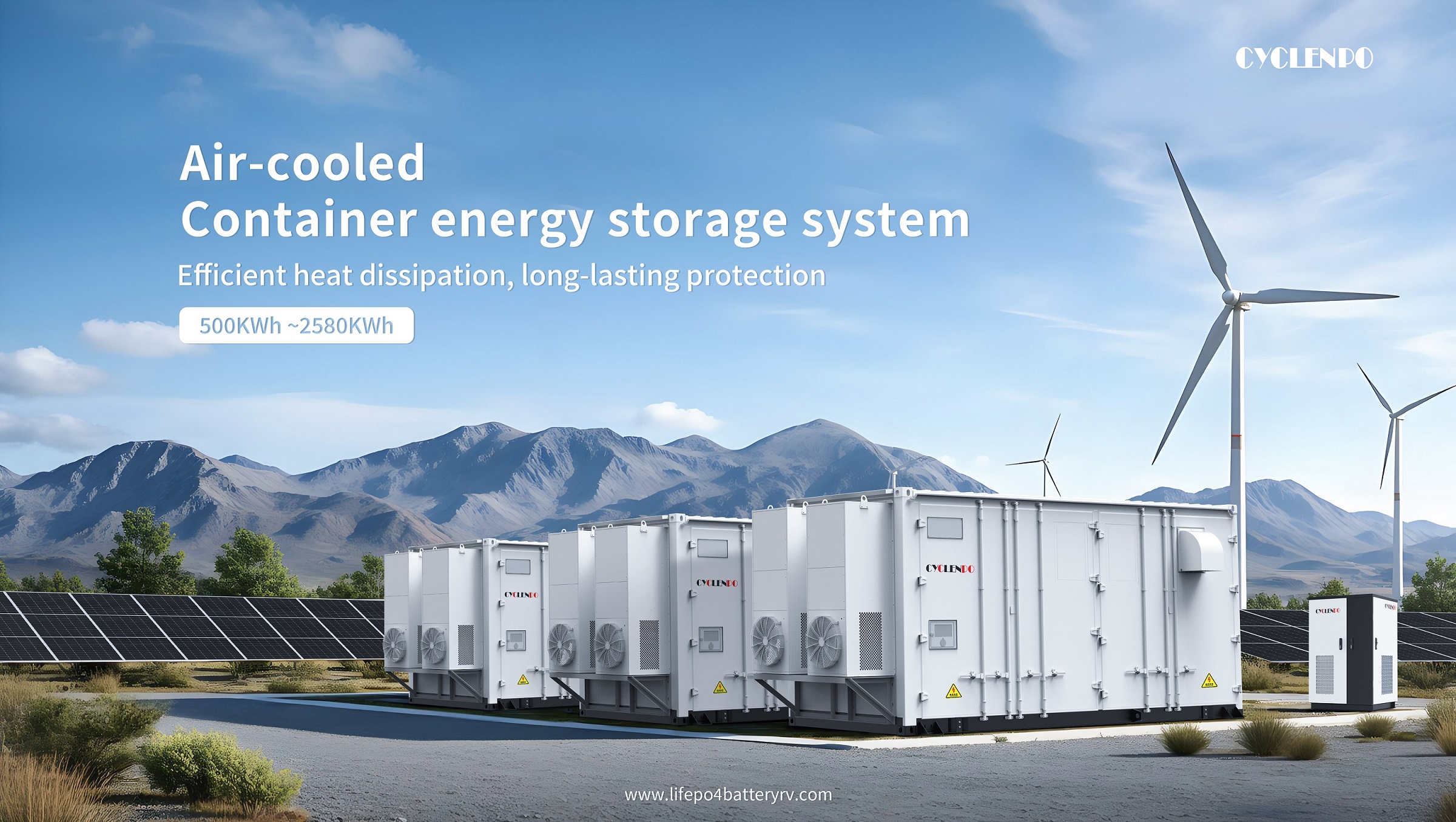 Cyclenpo's 20 foot air-cooled energy storage container innovates multi scenario energy storage applications