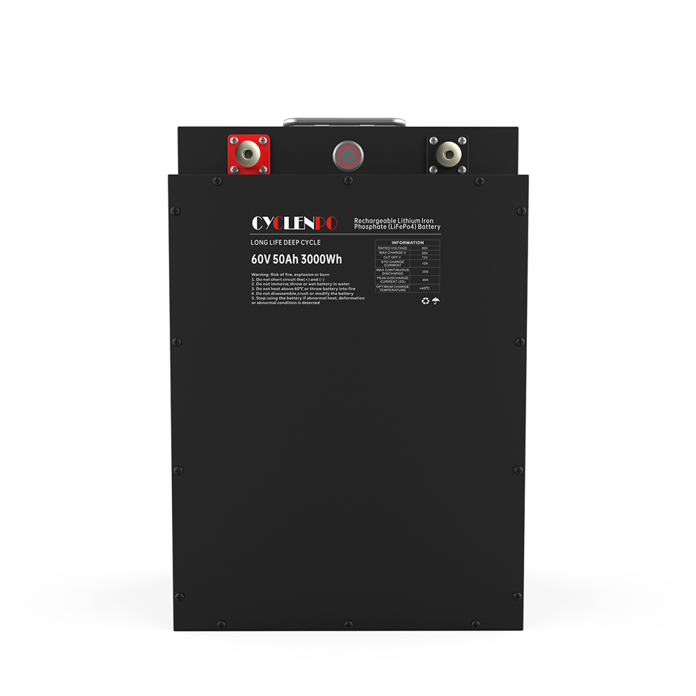 Cyclenpo 60V 50Ah LiFePO4 Tricycle Battery