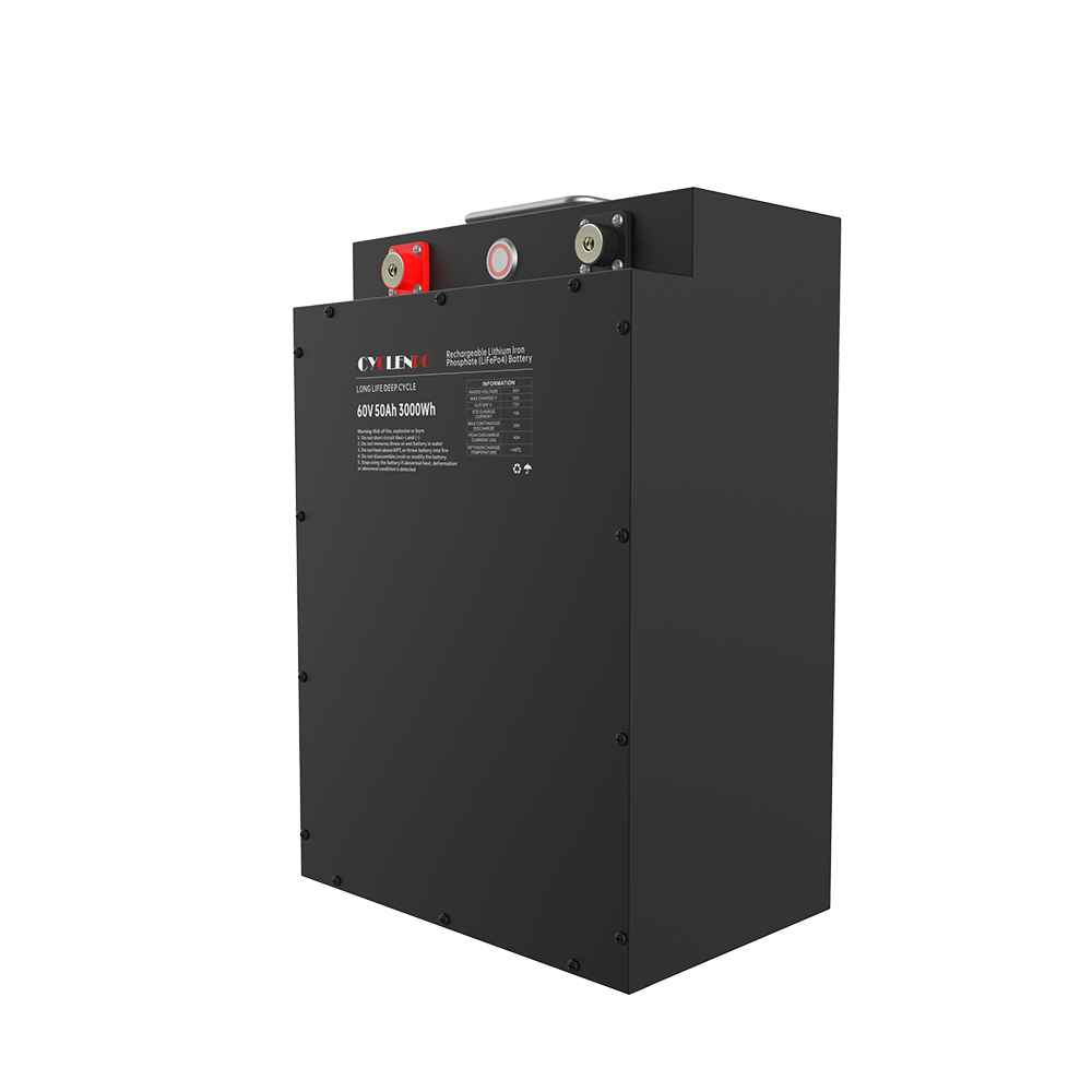 Cyclenpo 60V 50Ah LiFePO4 Tricycle Battery