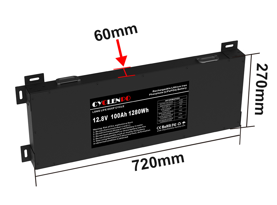 Deep Cycle Lithium Ion battery 12v 100ah with Anderson 100A for Vehicle off Road