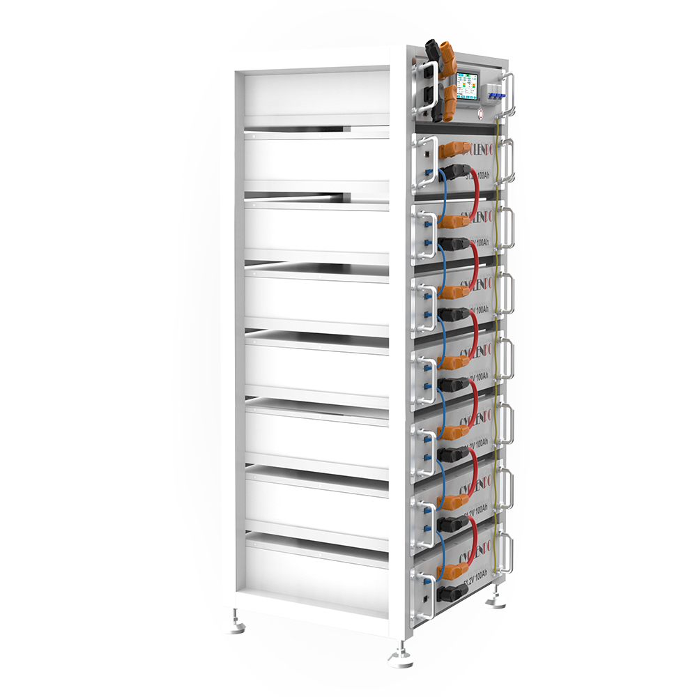 CYCLENPO 24.8kWh–51.2kWh LiFePO₄ Cabinet Battery System