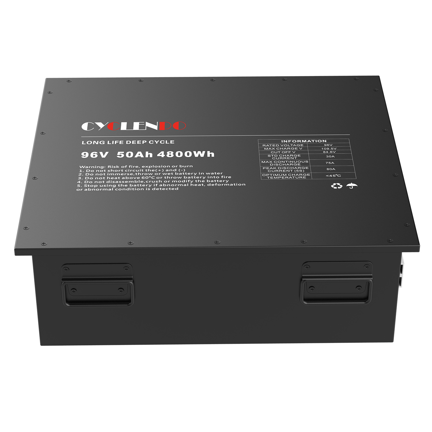 96v 50ah lifepo4 battery with ul