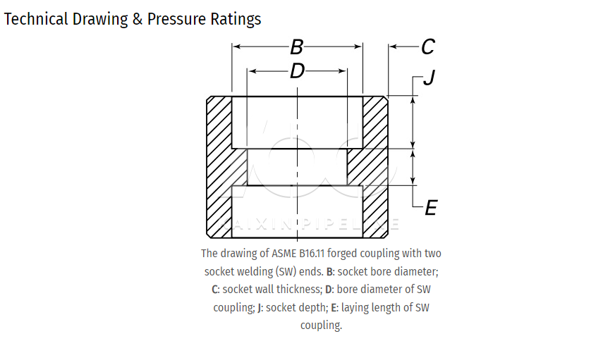 socket weld coupling