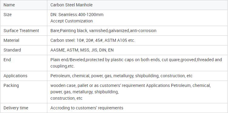 carbon steel manholes