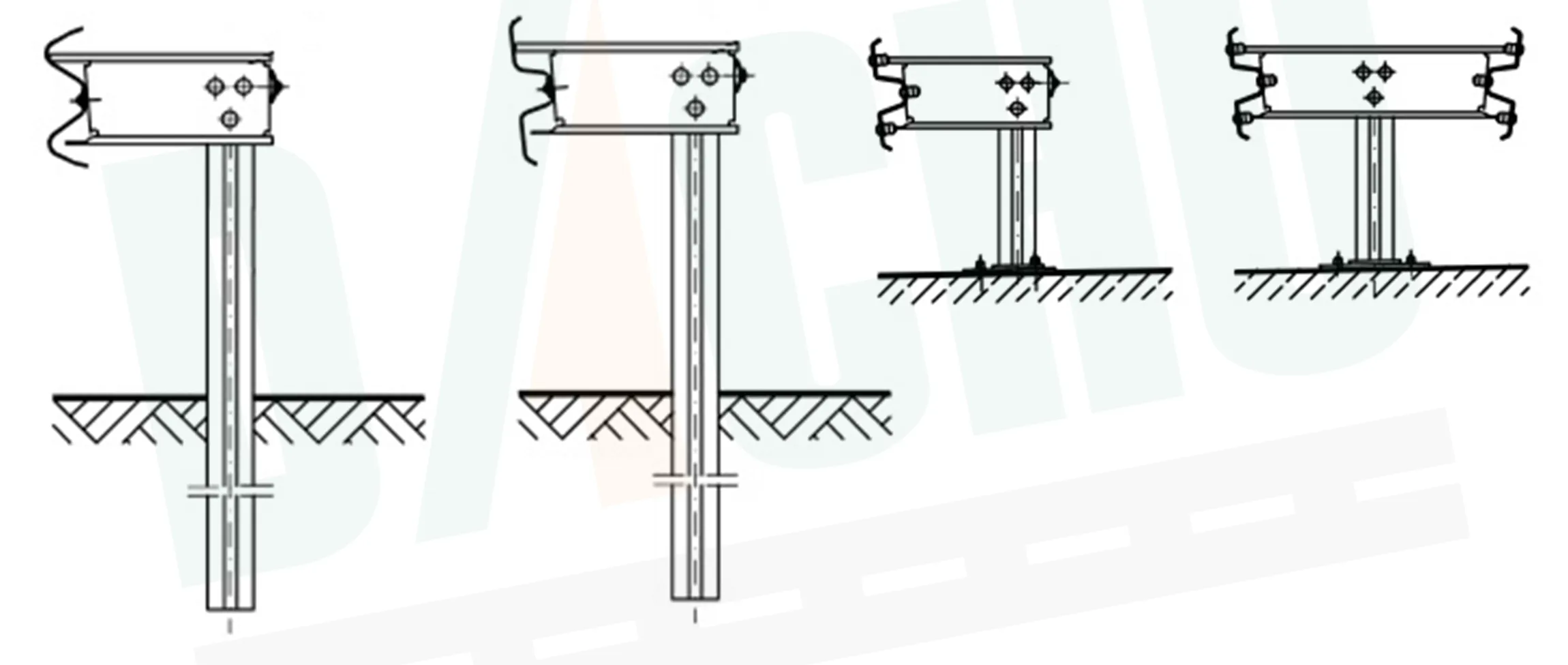 EN1317 W Beam Traffic Crash Barrier for Road Safety