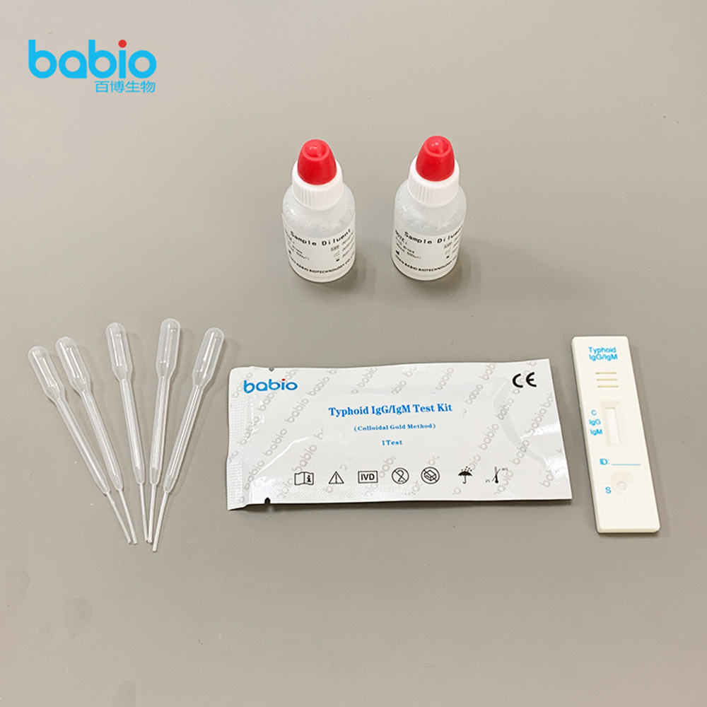 Typhoid IgG/IgM Test Kit(Colloidal Gold Method)