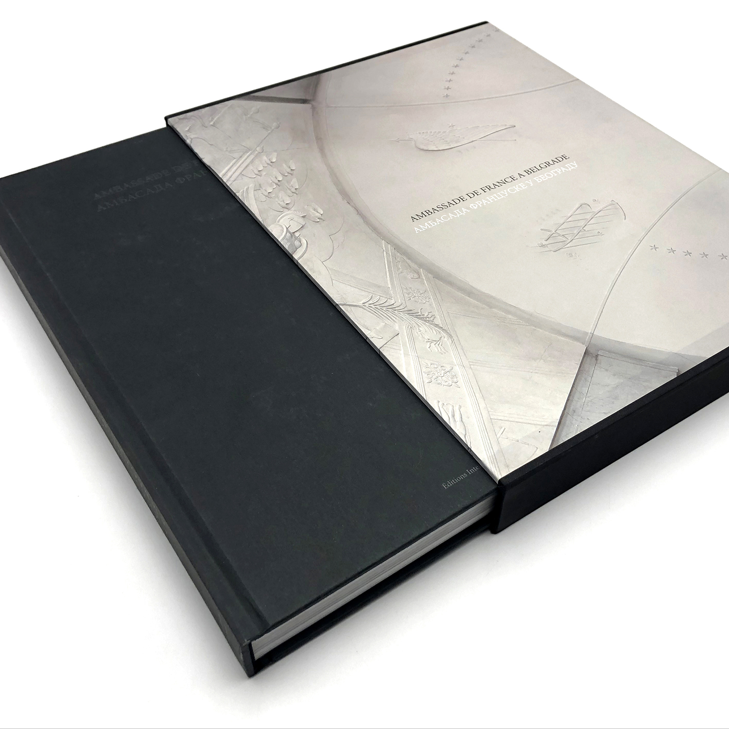 Customed printing hardback book with slipcase box