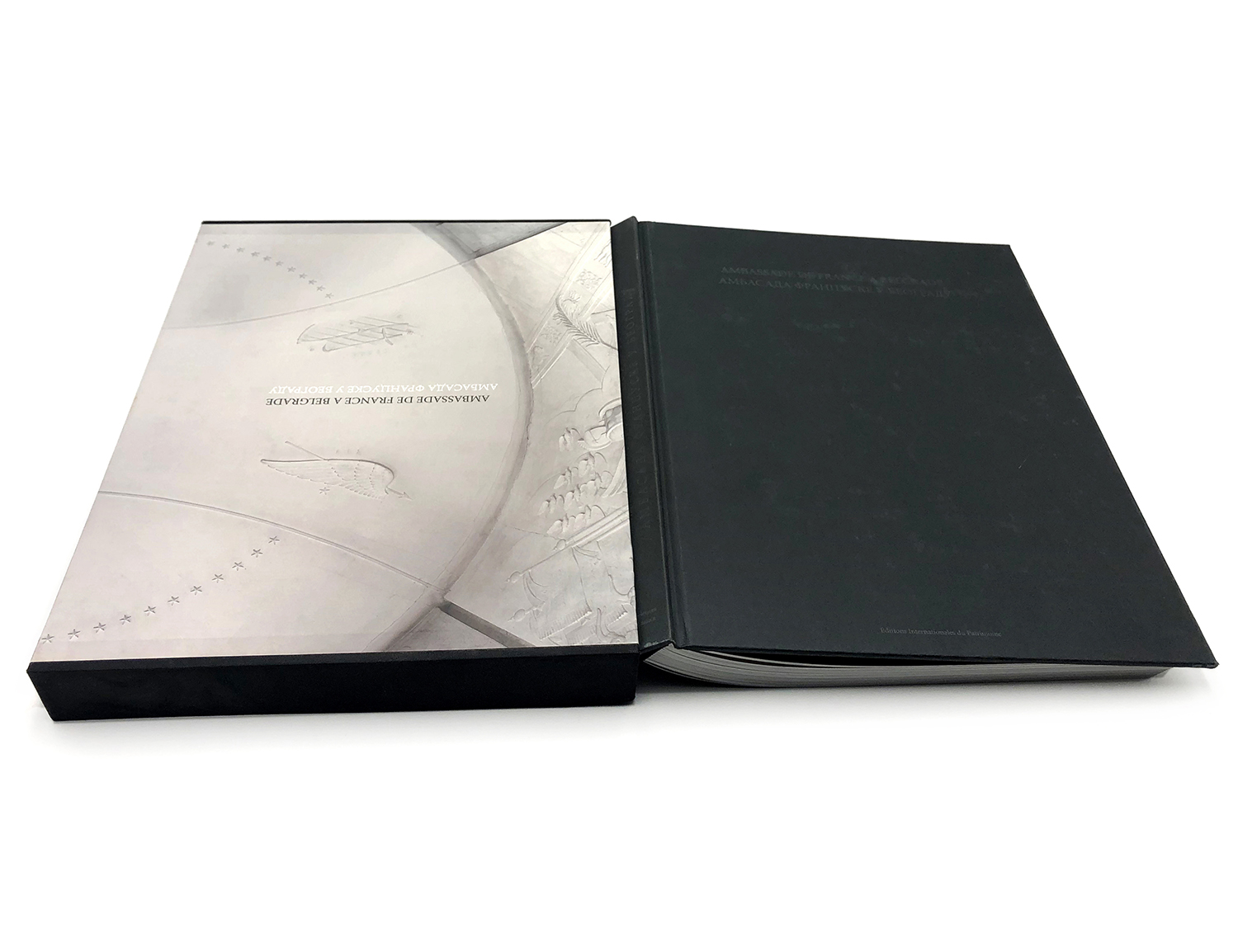 Customed printing hardback book with slipcase box