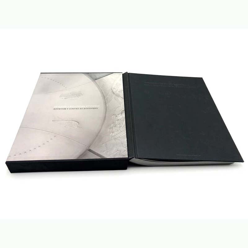 Customed printing hardback book with slipcase box