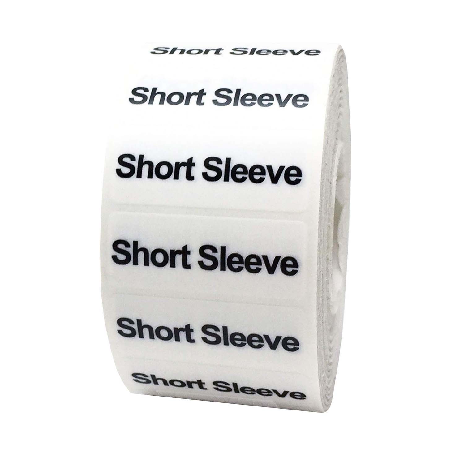 Long sleeve clothing labels stickers for retail