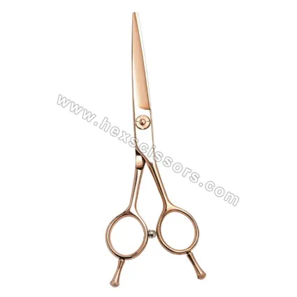 Rose Gold Small Hair Cutting Scissors FN1-55