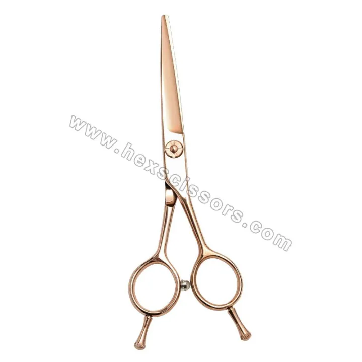 Rose Gold Small Hair Cutting Scissors FN1-55