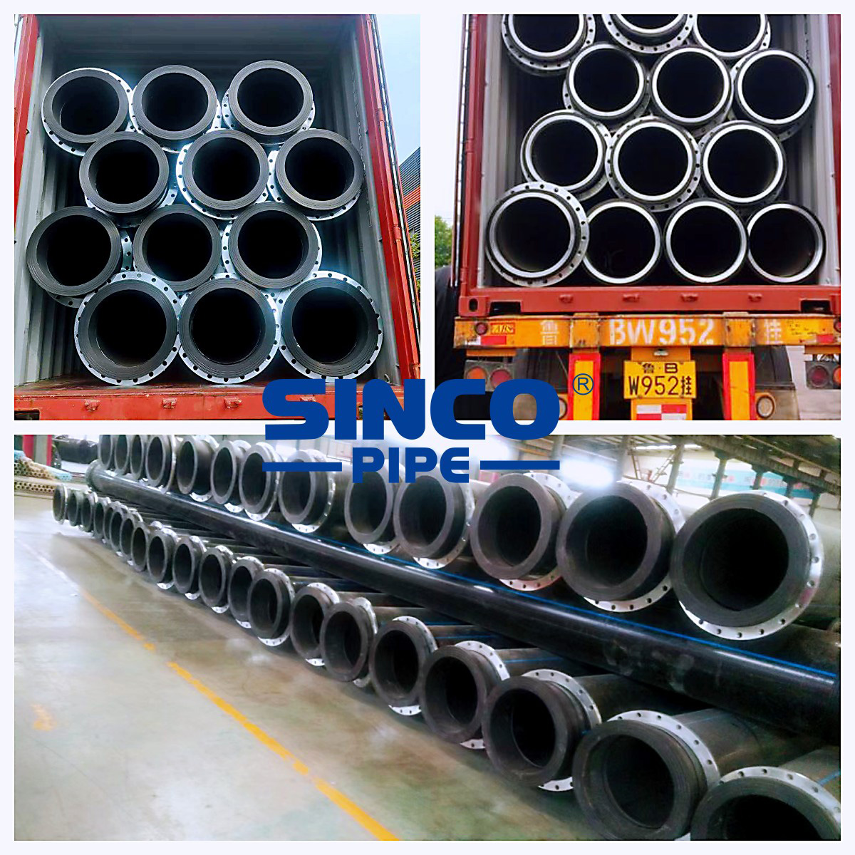 DN560MM HDPE Dredging Pipes for Philippines SINCO PIPE