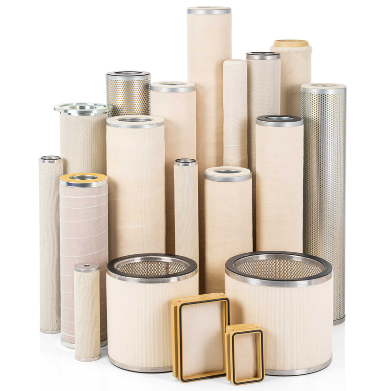 Coalescer cartridge filter element