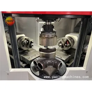Full automatic steel elbow beveling machine