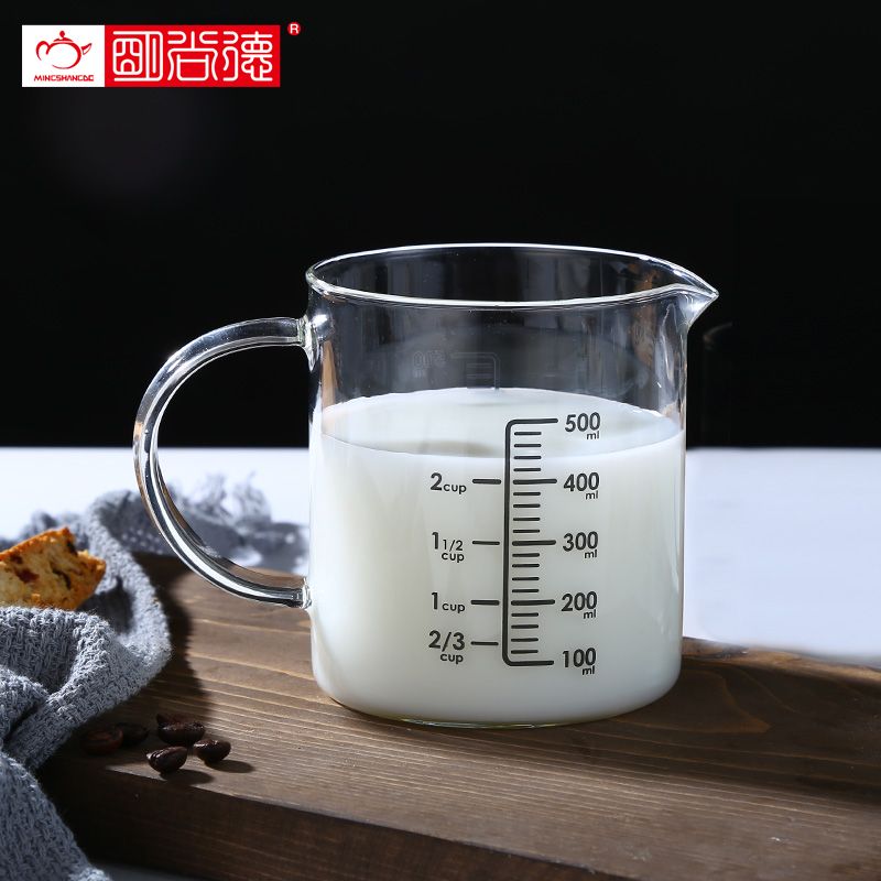 Glass Measuring Cup Household Food Grade High Borosilicate Glass Glass  Convenient Durable Measuring Tools And Scales With Handle