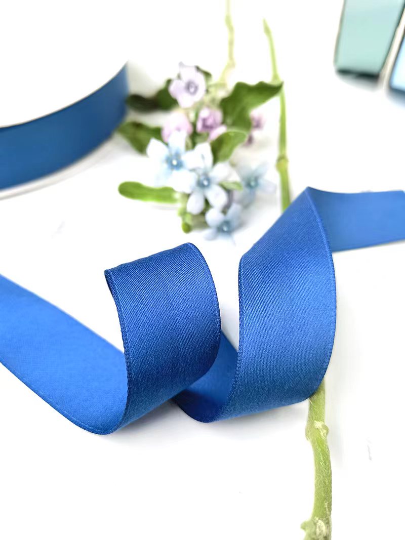 Matte ribbon blue ribbon 50 yards bulk