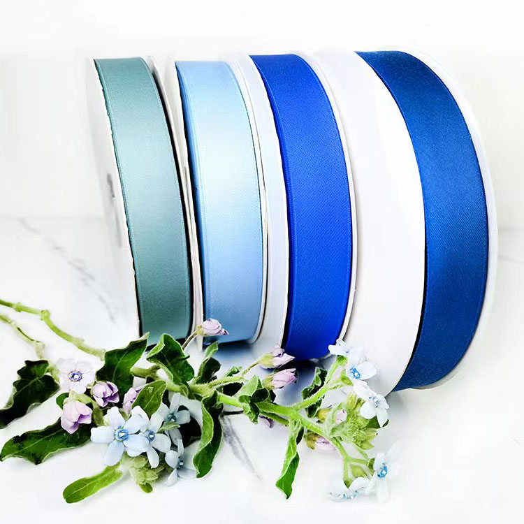 Matte ribbon blue ribbon 50 yards bulk