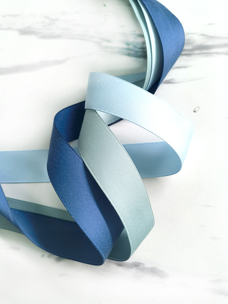 Bestprice matte ribbon 1 Inch blue ribbon 50 yards bulk