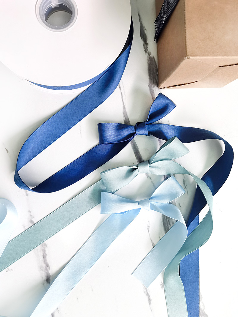 Bestprice matte ribbon 1 Inch blue ribbon 50 yards bulk