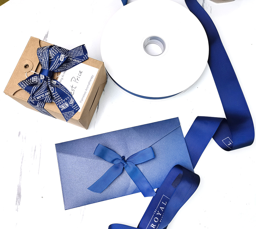 blue grosgrain ribbons by roll wholesale bulk