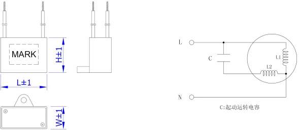 CBB61 Lead Wire Type Capacitor