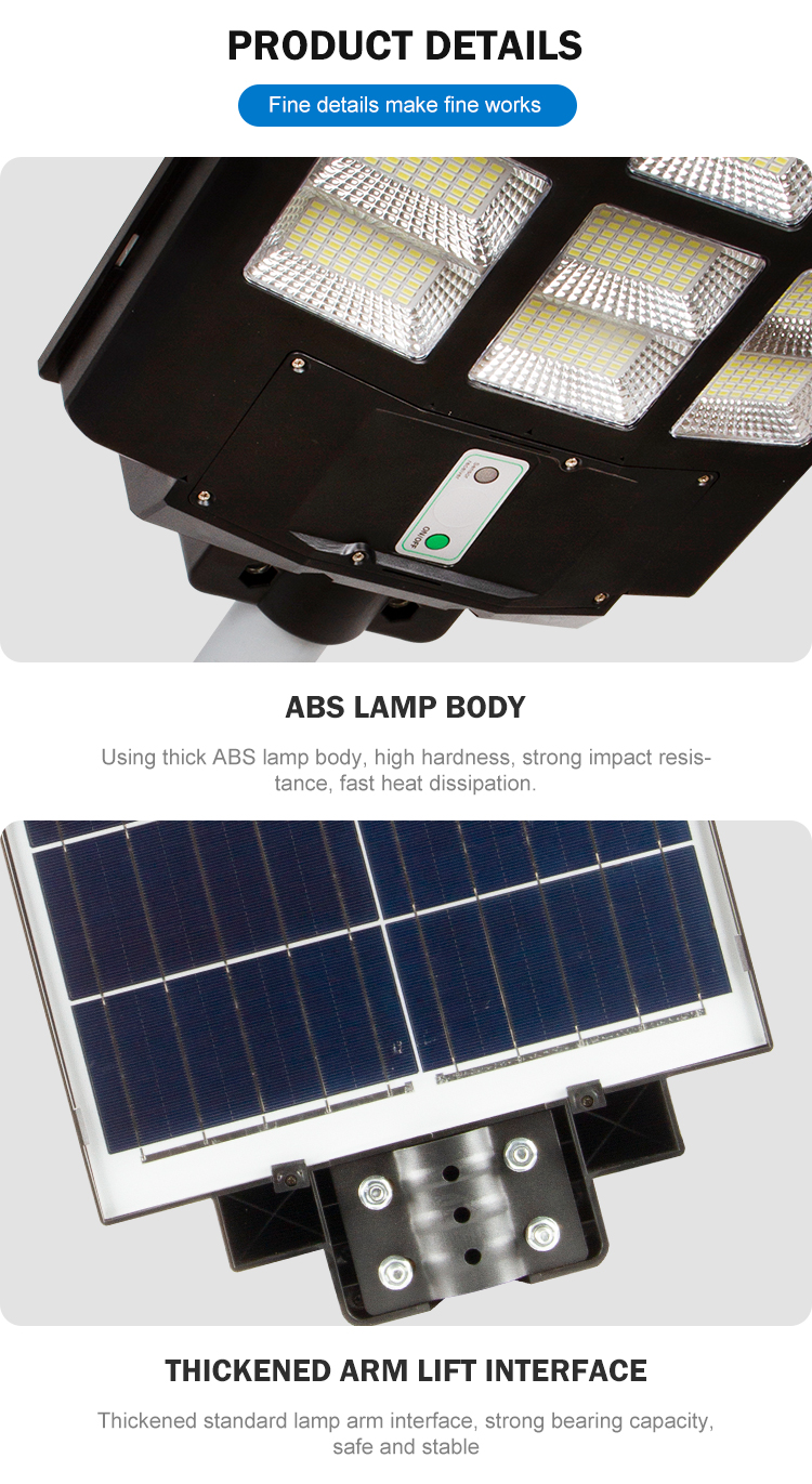 High Quality All In One Streetlight Road Lamp Outdoor  LED Solar Street Light