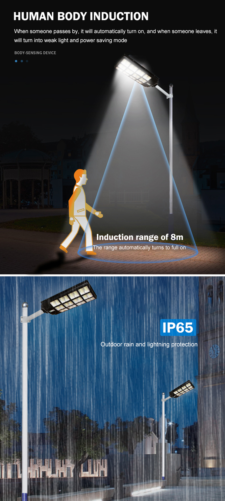 High Quality All In One Streetlight Road Lamp Outdoor  LED Solar Street Light