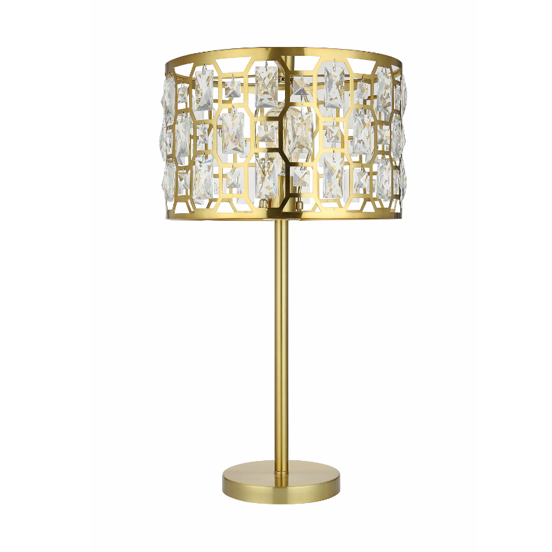 Luxury Gold Crystal Royal Style Table Lamp Shining Home Decor Lighting Home Metal Table Lamps