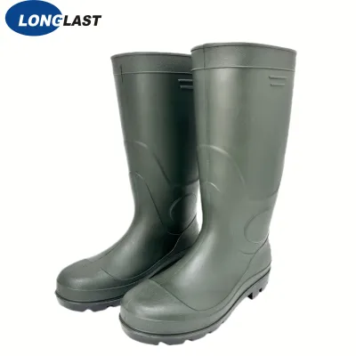 LL-5-07 حذاء PVC أخضر / أسود