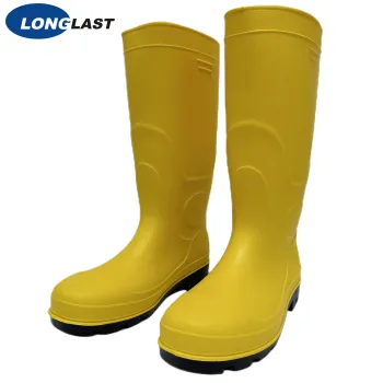 LL-5-05 Bottes PVC Jaune Noir