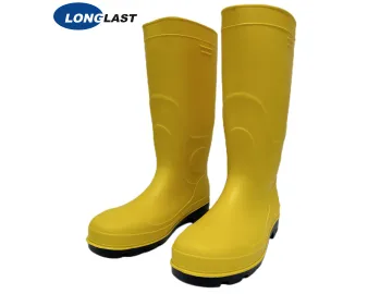 LL-5-05  Yellow Black PVC boots