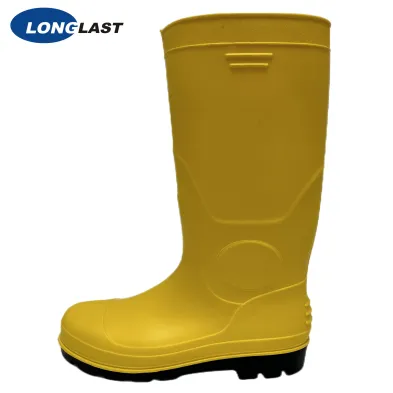 LL-5-05 Bottes PVC Jaune Noir