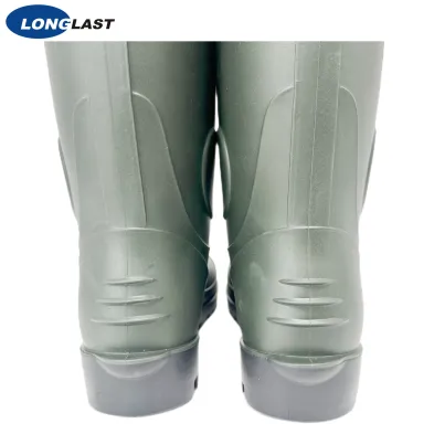 LL-8-07 Green / Black PVC boots