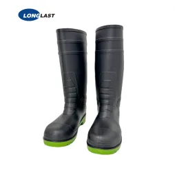 LL-2-14 Bottes PVC Noir / Vert