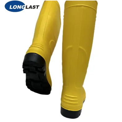 LL-5-05 Bottes PVC Jaune Noir