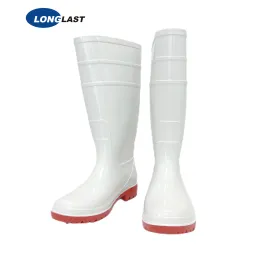 LL-1-15 White / Red PVC boots
