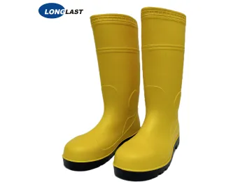 LL-8-05 Yellow / Black PVC boots
