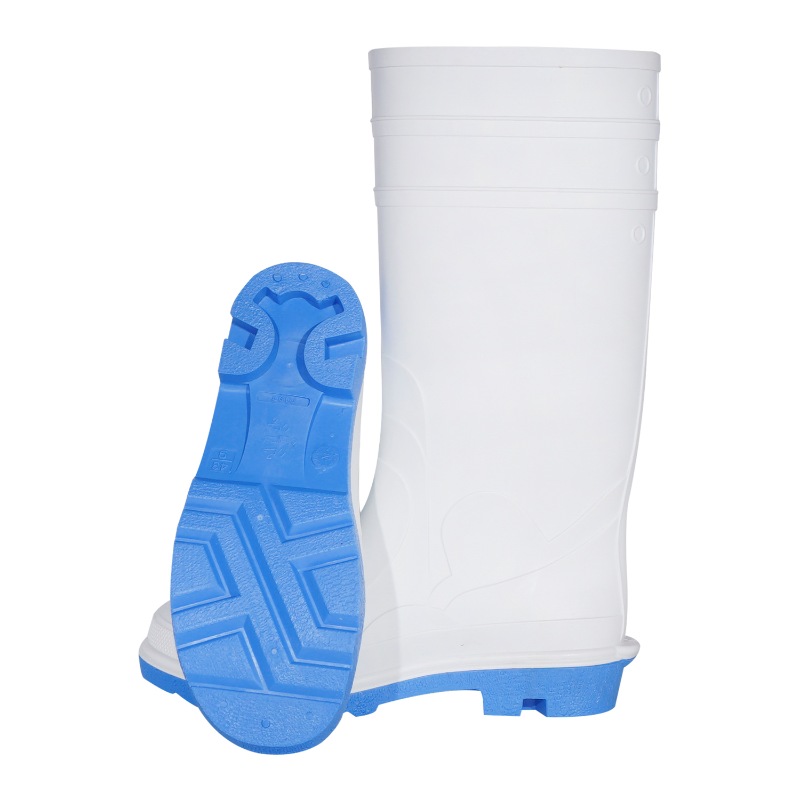 White Safety Rubber Boots For Food Industry LL-4-12