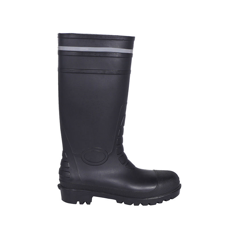 Black Safety Pvc Boots LL-2-03