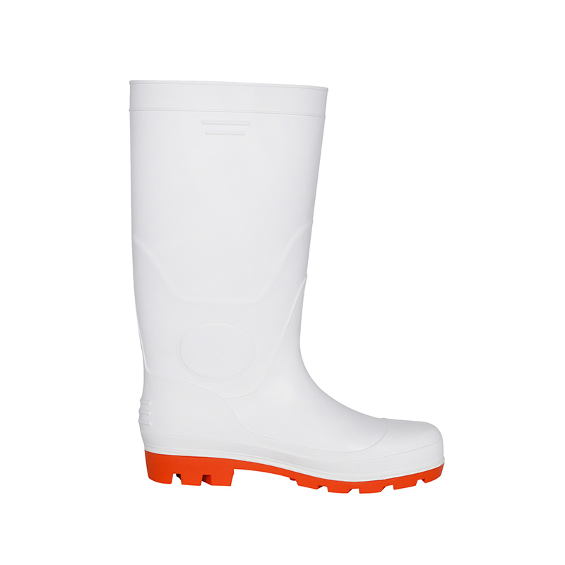 White Rubber Safety Boots For Food Industry LL-5-12