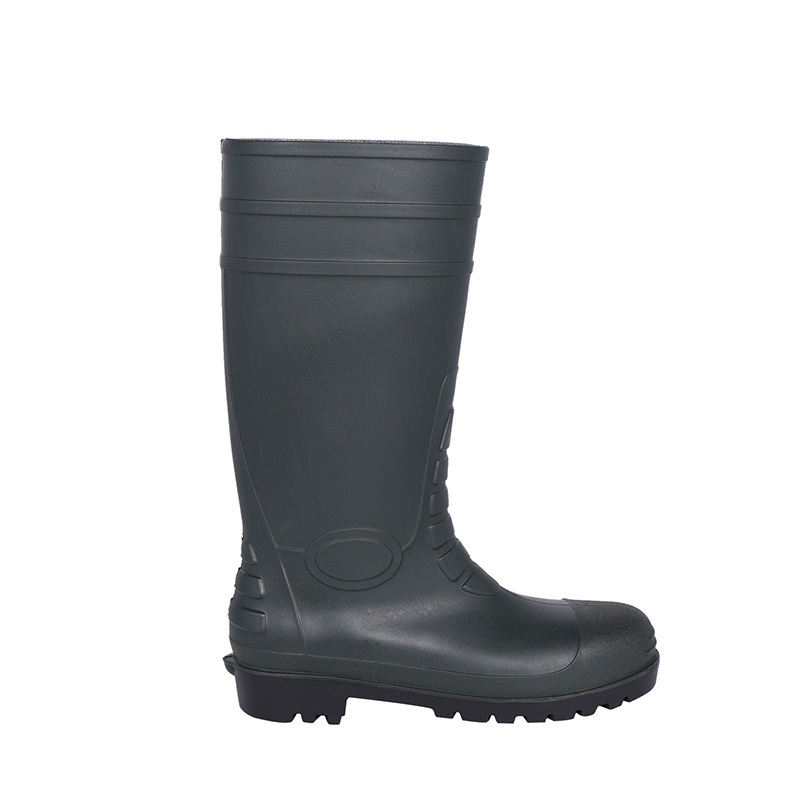 Black Safety Pvc Boots LL-2-03