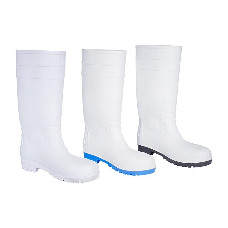 White / Blue  Insulating Rubber Boots LL-2-13