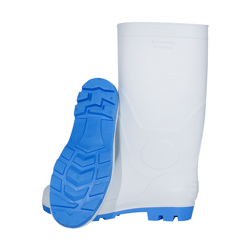 White Rubber Safety Boots For Food Industry LL-5-12