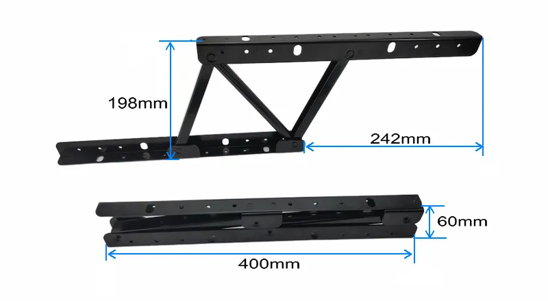 Mecanismo de mesa de centro elevable, 2 piezas de mecanismo de marco de  elevación de escritorio, ajuste de hardware, bisagra hidráulica, soporte de