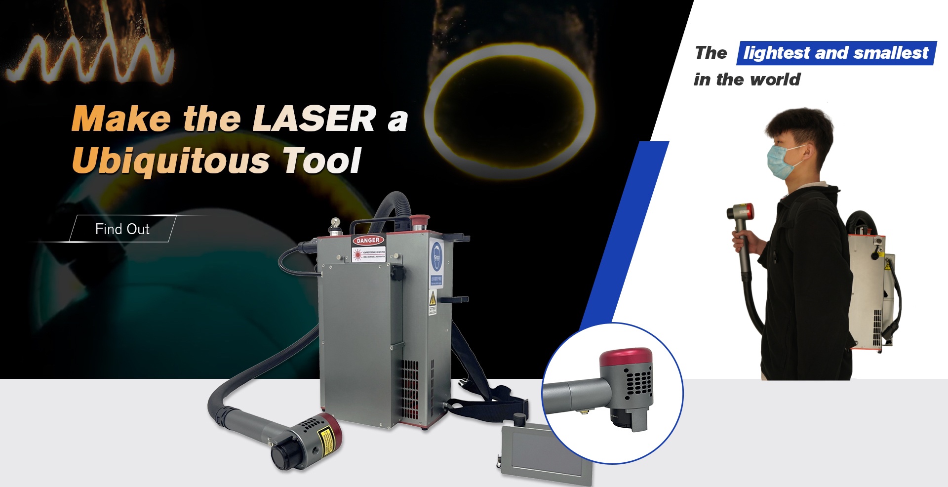 50W Portable Backpack Laser Cleaner